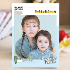 杂志册-家庭版（亲子时光）简约温馨亲子相册成长记录照片书