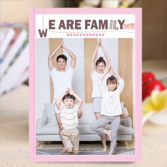 杂志册-家庭版相册/粉色亲子温馨相册（we are family）