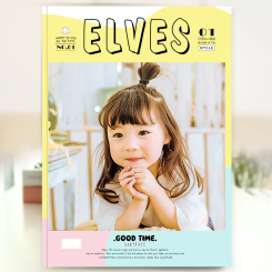 精品杂志册-儿童版（Elves）可爱精致儿童成长杂志册