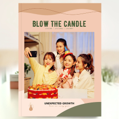 精品杂志册-生日版（BLOW THE CANDLE）生日聚会姐妹纪念相册