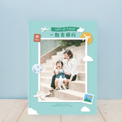 超级照片书-旅行版（一起去旅行）可爱手绘亲子家人旅行相册