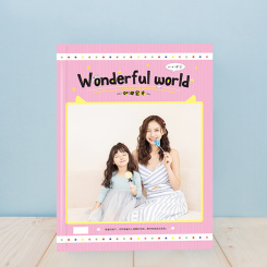 超级照片书-儿童版粉色成长相册电子版（Wonderful world）