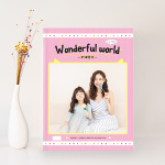 竖款覆膜硬壳精装册-儿童版文艺生活电子相册（Wonderful world）