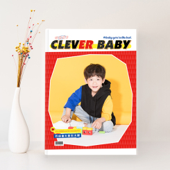 竖款覆膜硬壳精装册-儿童版生活电子相册（CLEVER BABY)