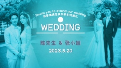 小清新结婚婚礼视频模版