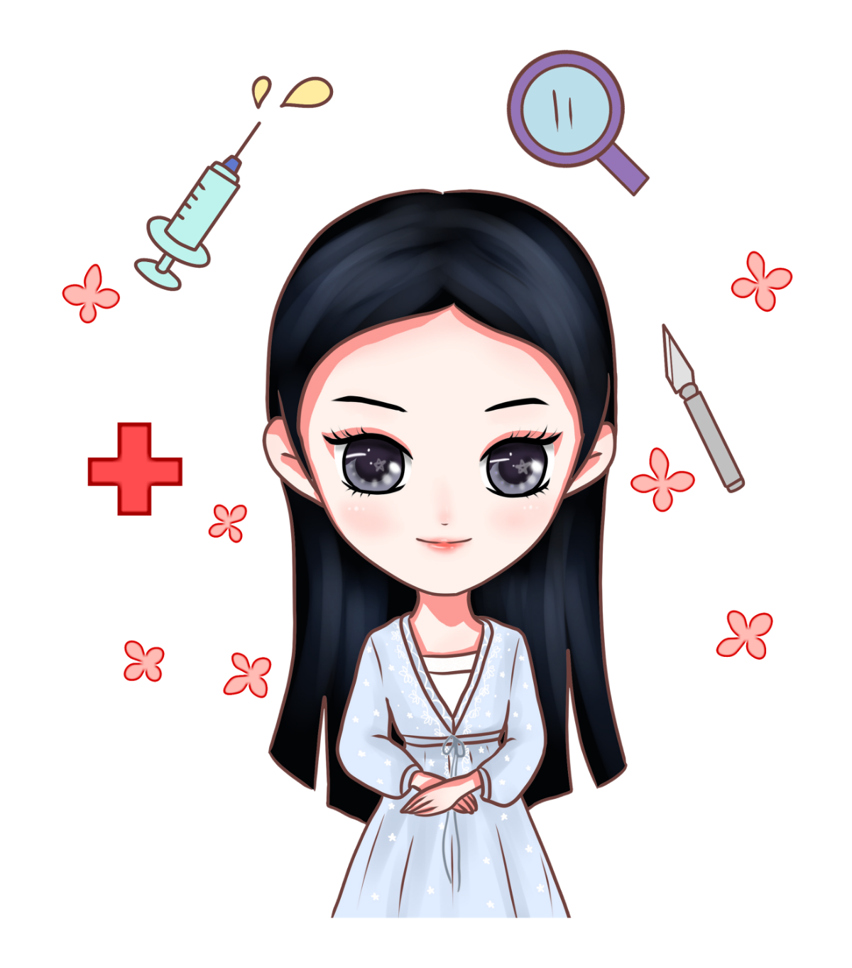 粉色少女风整形美容中心开业宣传邀请函