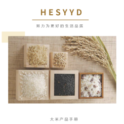 文艺创意五谷杂粮产品食品宣传电子画册