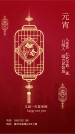 地产元宵春节系列手机海报